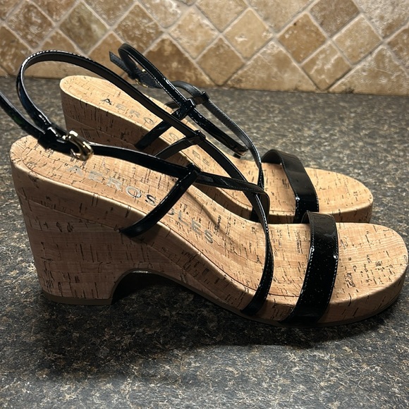 Aerosoles Miles Black Strappy Sandals NWOB - Picture 2 of 6